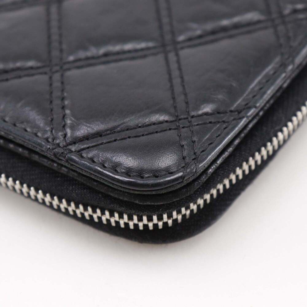 CHANEL Authentic Black Lambskin Leather Wallet - Picture 5 of 16